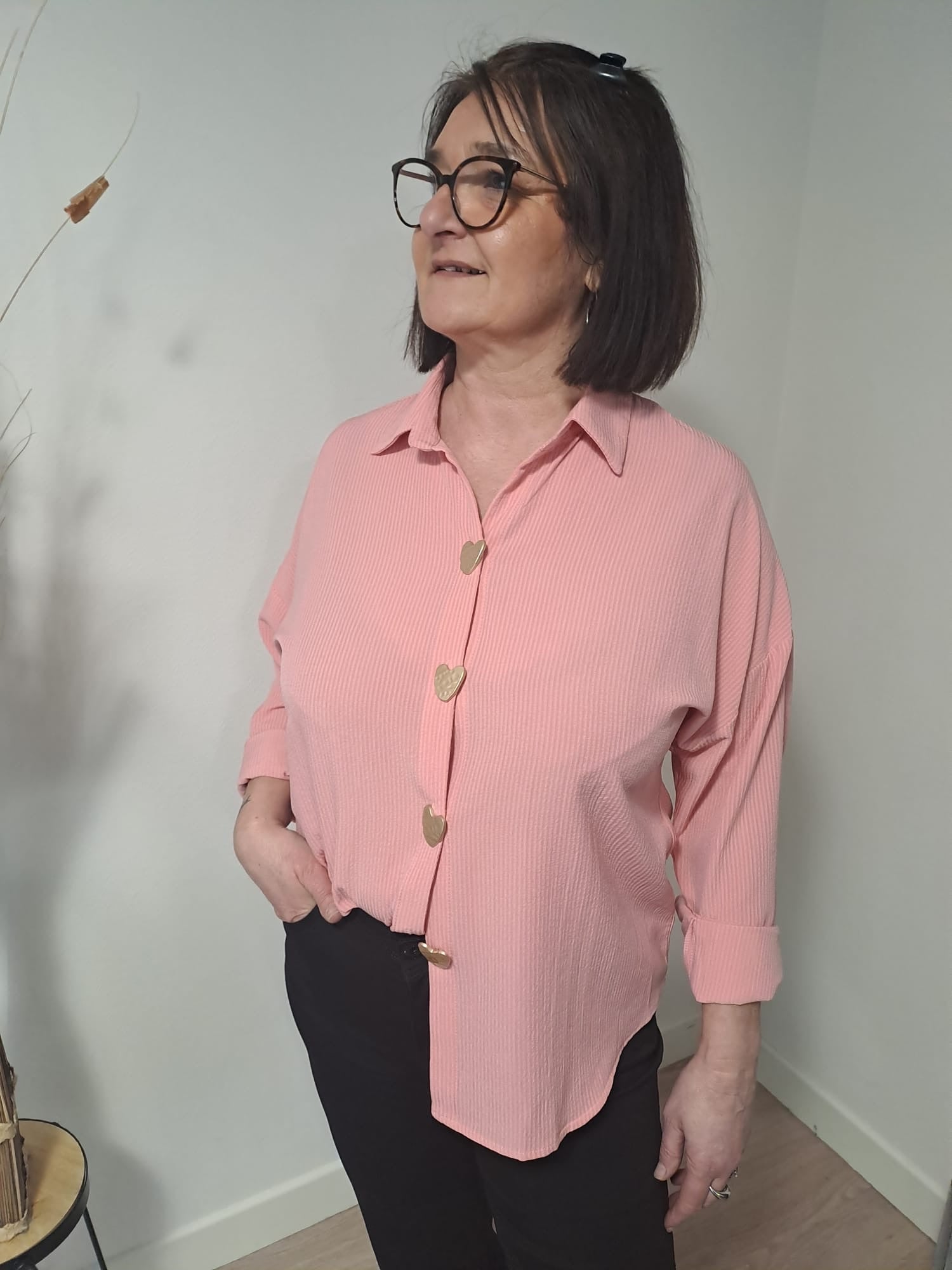 Chemise Love - Saumon