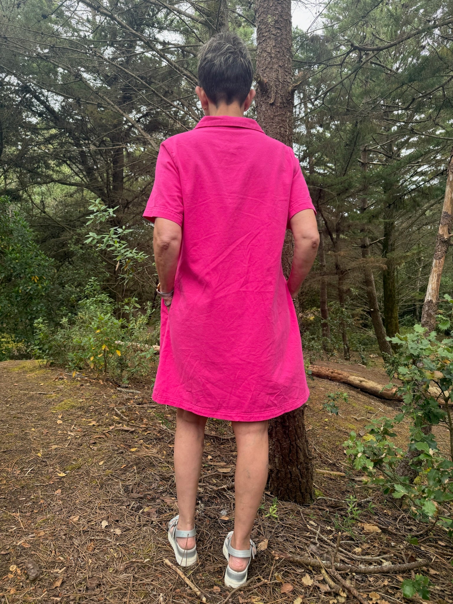 Robe courte Léna - Fuchsia