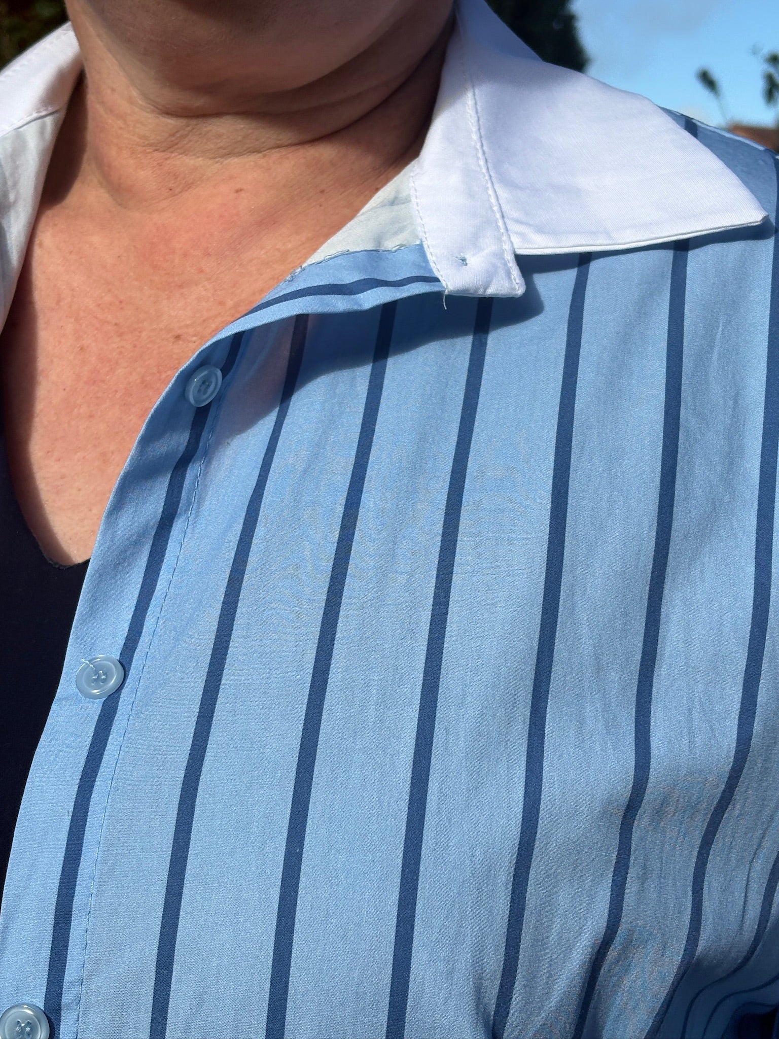 Chemise à rayures - Bleu