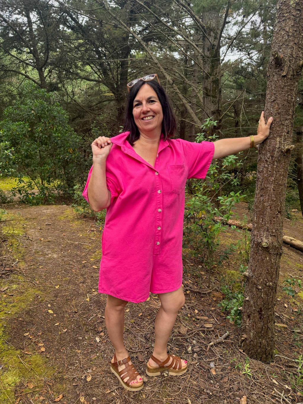 Combi-short Anaé - Fuchsia