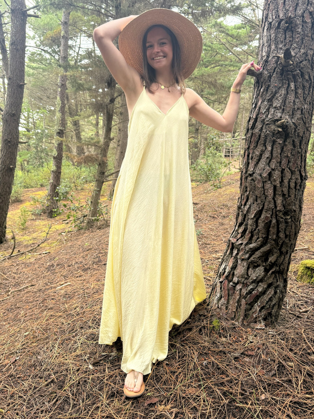 Robe longue Mary - Jaune