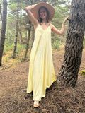 Robe longue Mary - Jaune