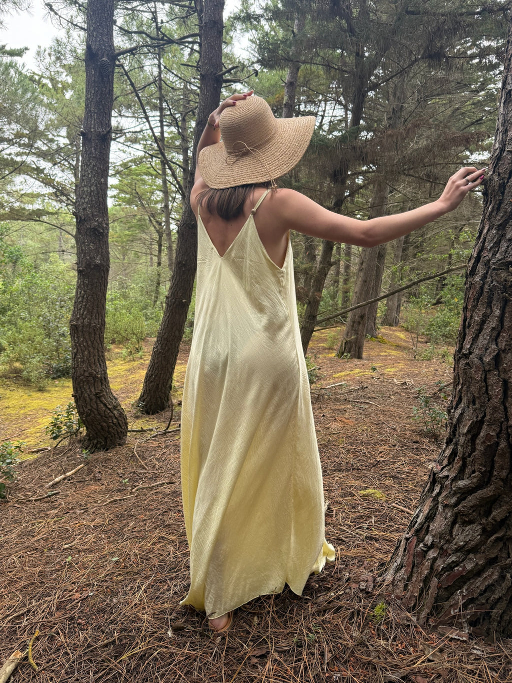 Robe longue Mary - Jaune