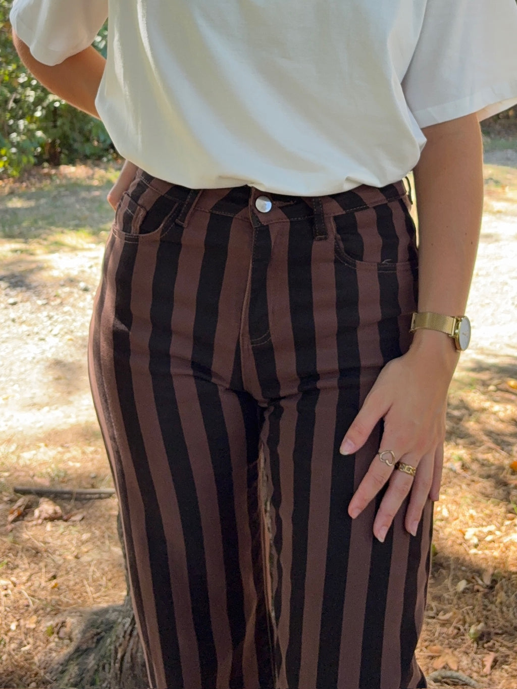 Pantalon Esther - Marron et Chocolat