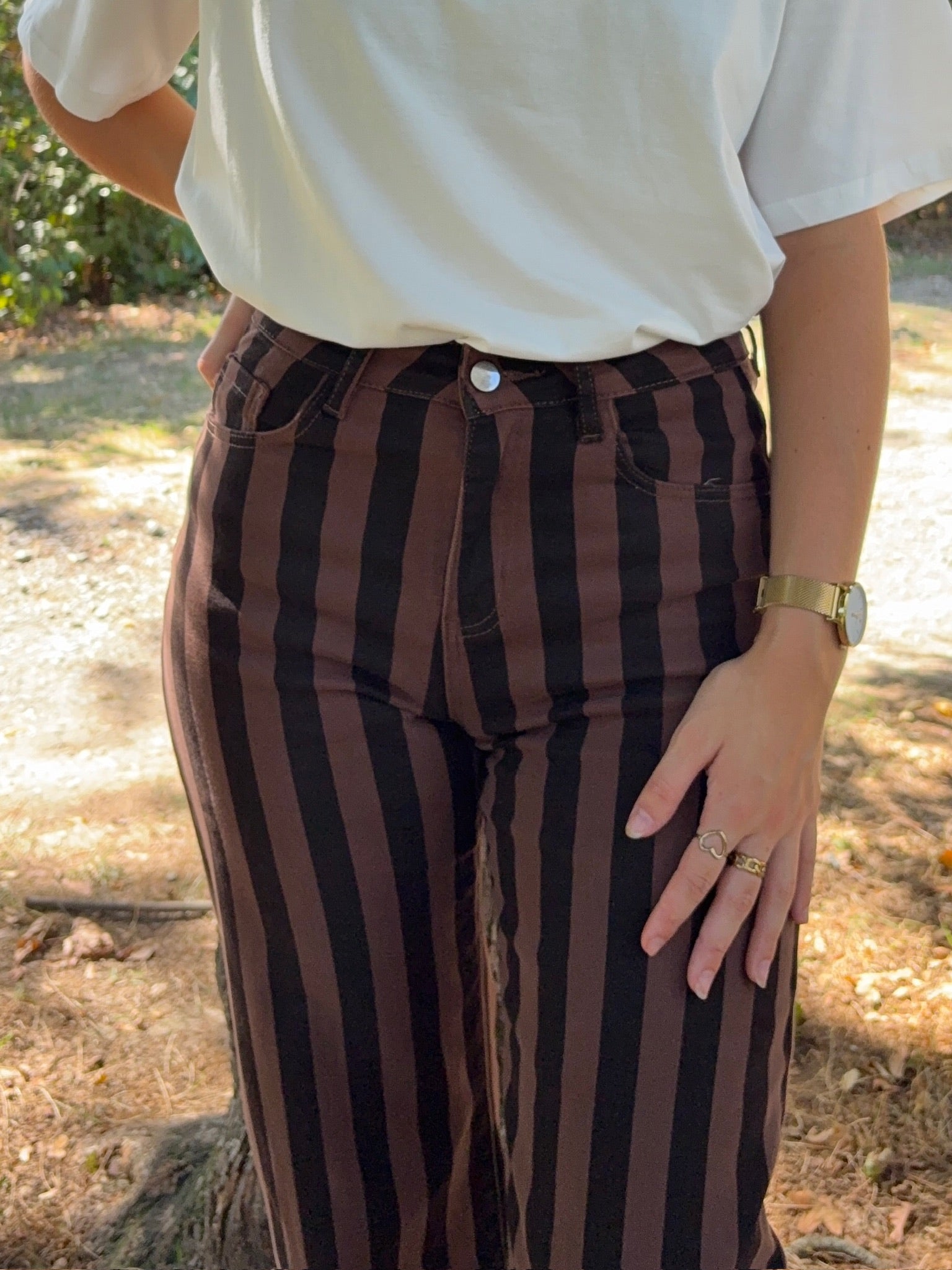 Pantalon Esther - Marron et Chocolat