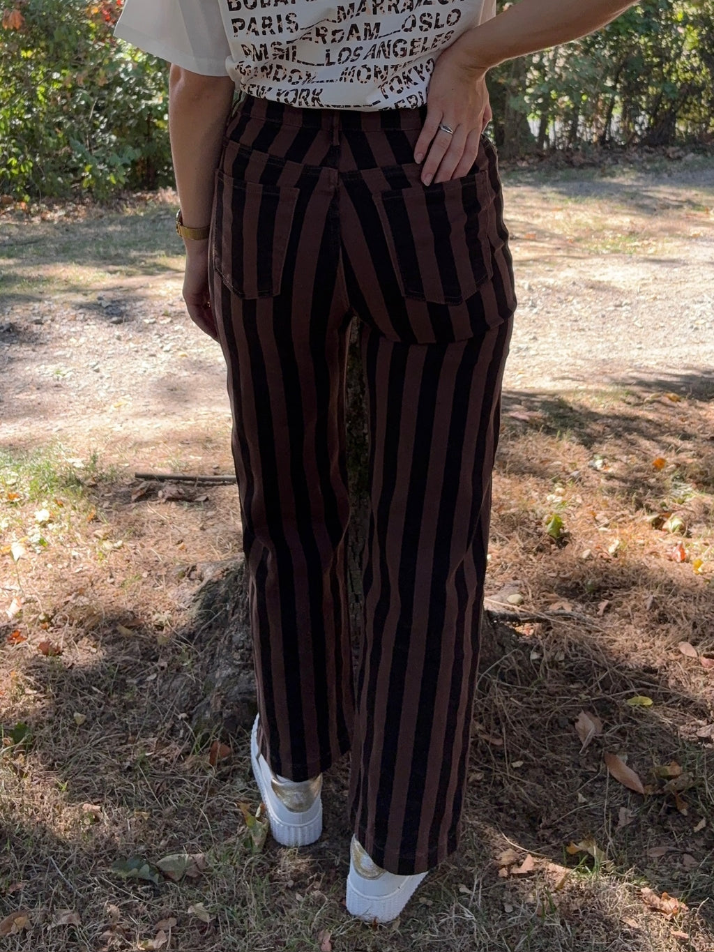 Pantalon Esther - Marron et Chocolat