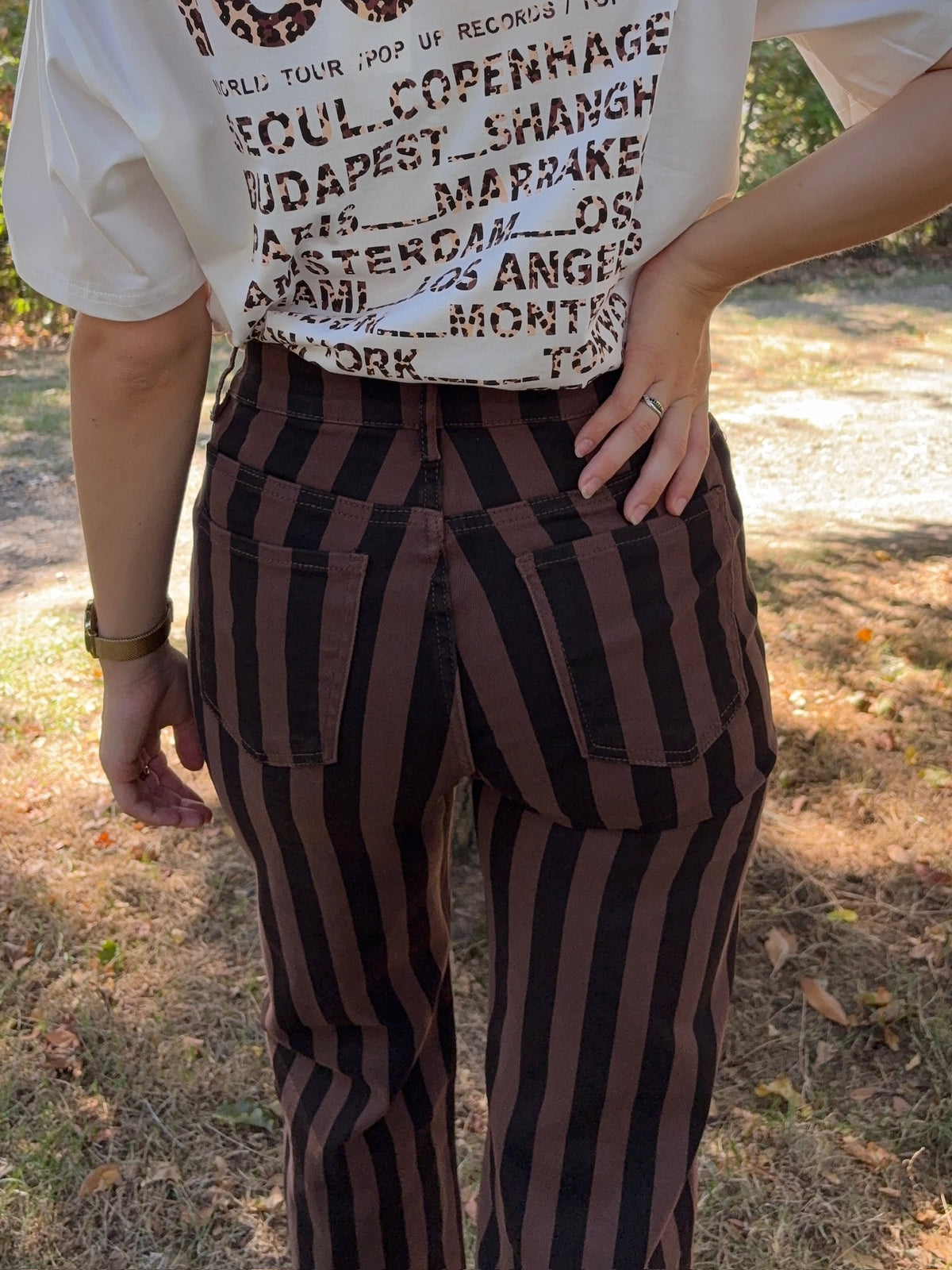 Pantalon Esther - Marron et Chocolat