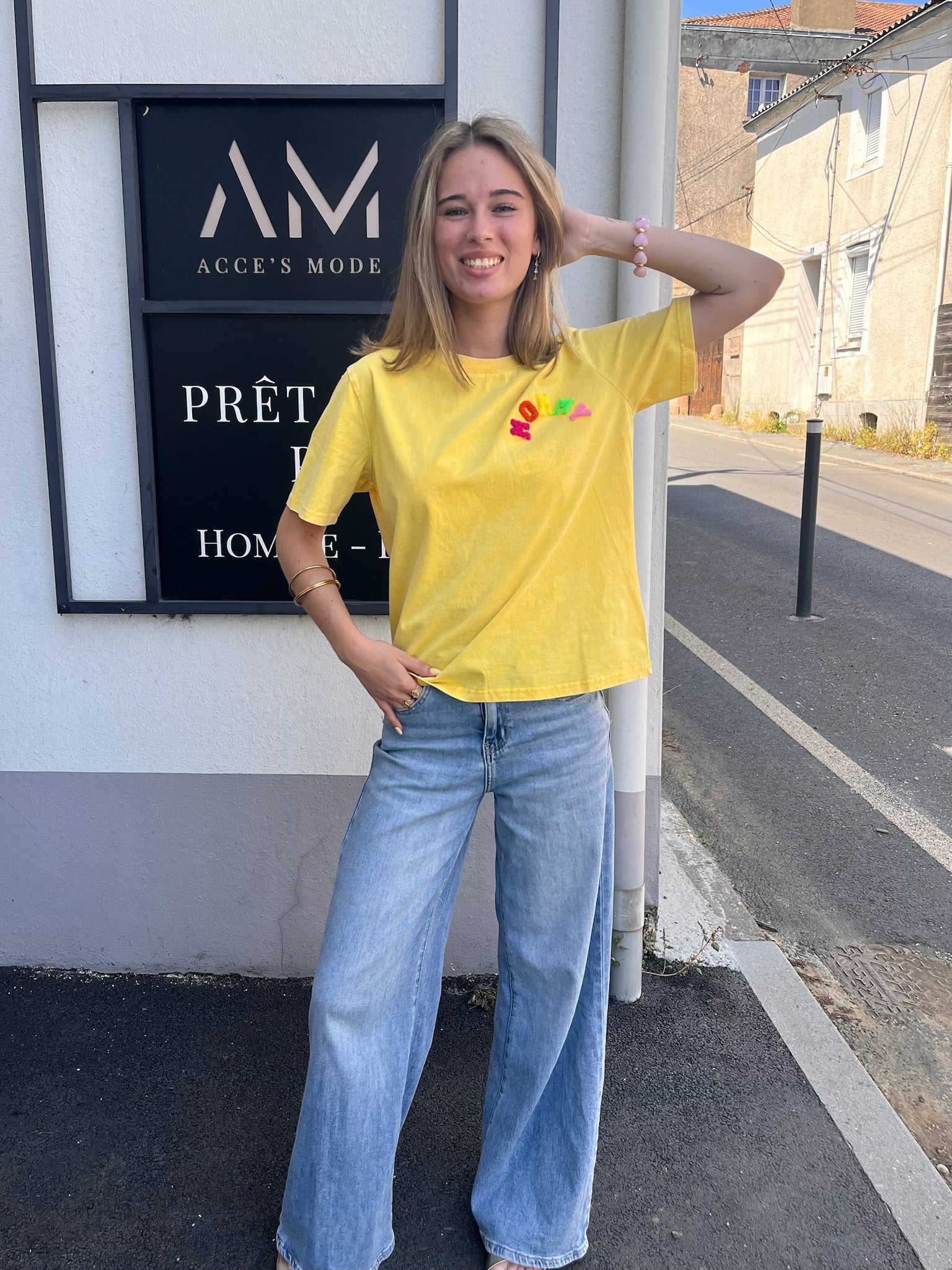 Tee-shirt MOMMY - Jaune