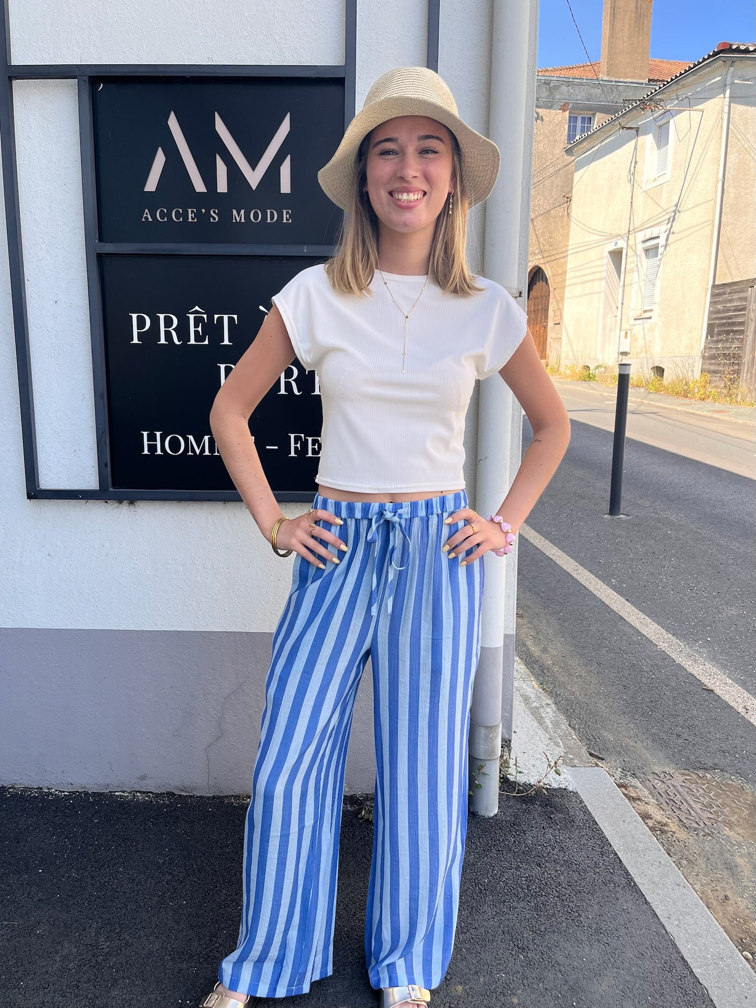 Pantalon Nina - Bleu