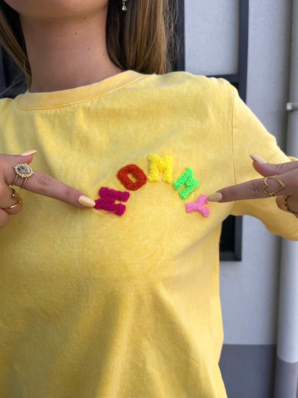Tee-shirt MOMMY - Jaune