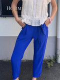 Pantalon fluide - Bleu Électrique