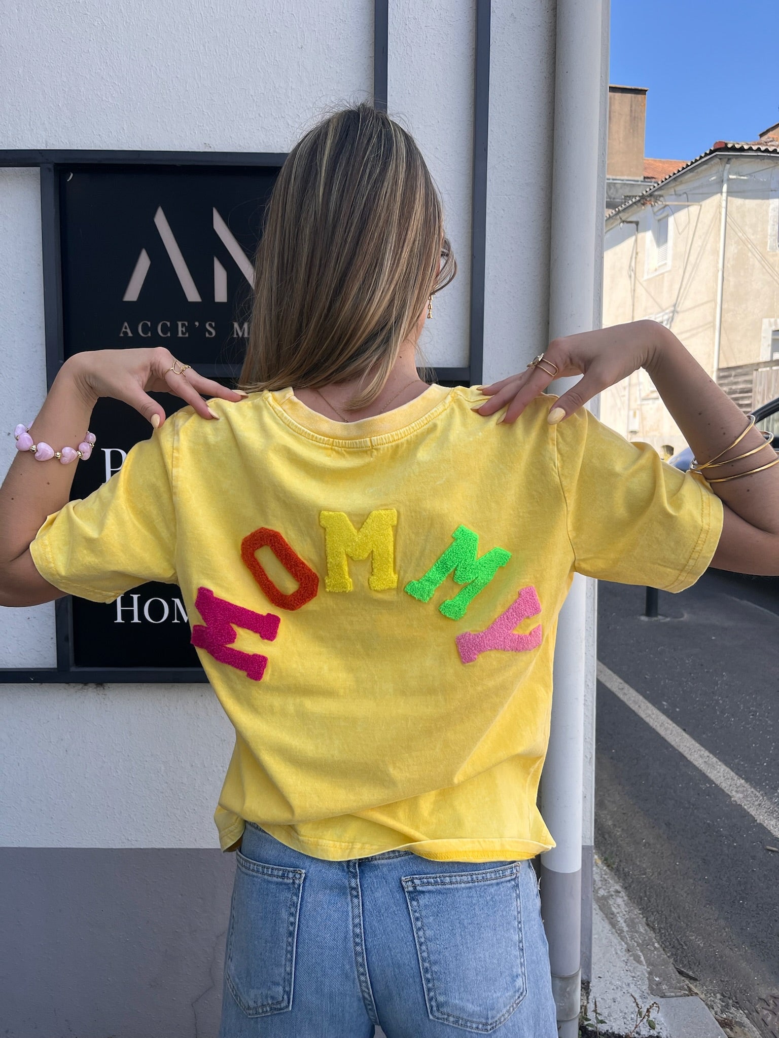 Tee-shirt MOMMY - Jaune