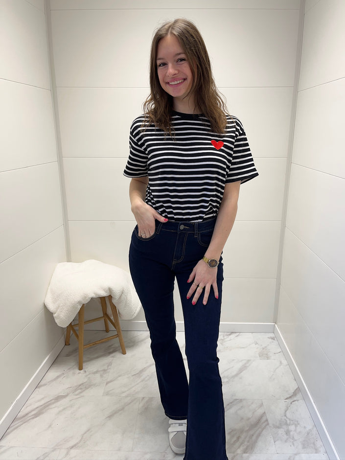 Tee-shirt Marinière - Noir