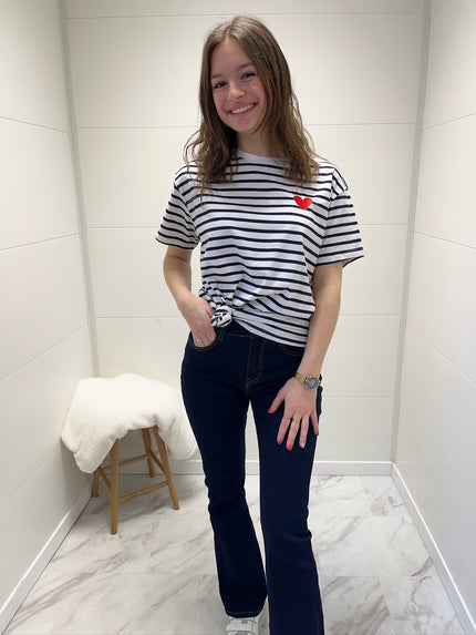 Tee-shirt Marinière - Blanc