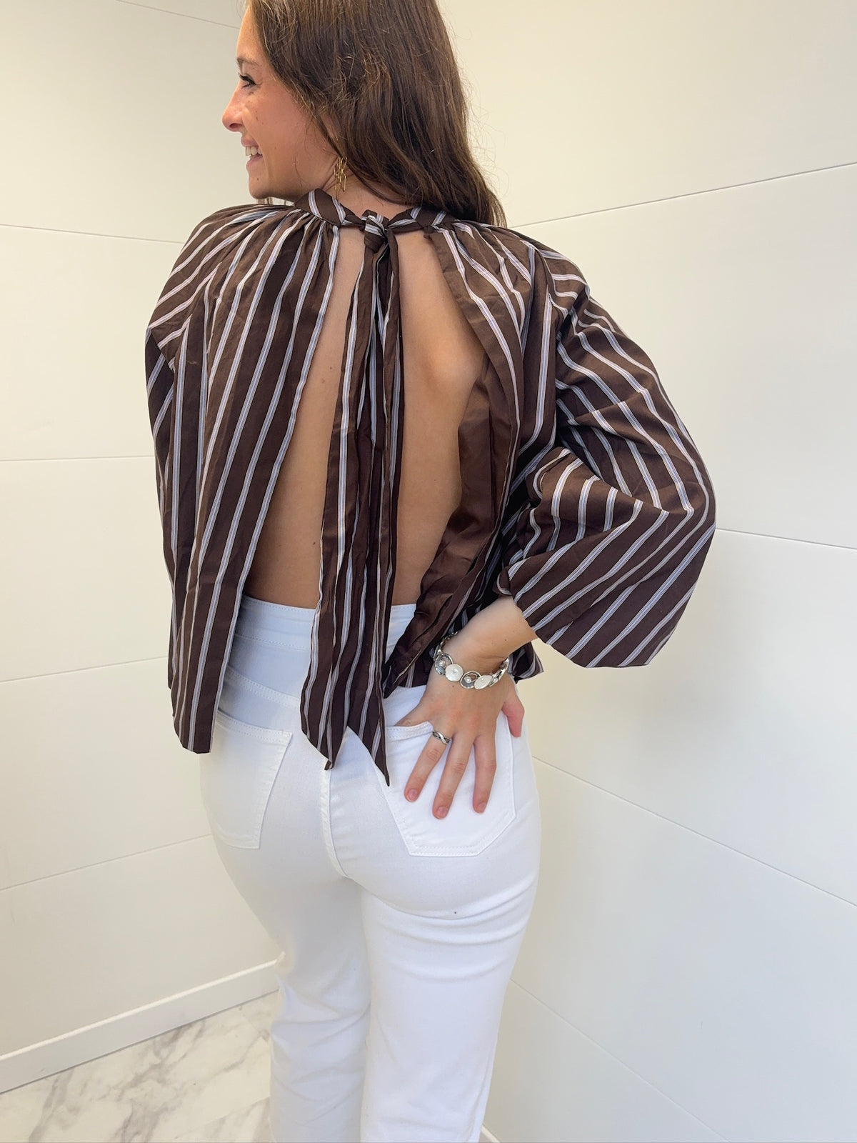 Blouse Ava - Marron