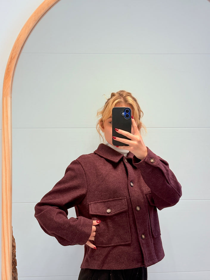 Veste Axelle Bordeaux