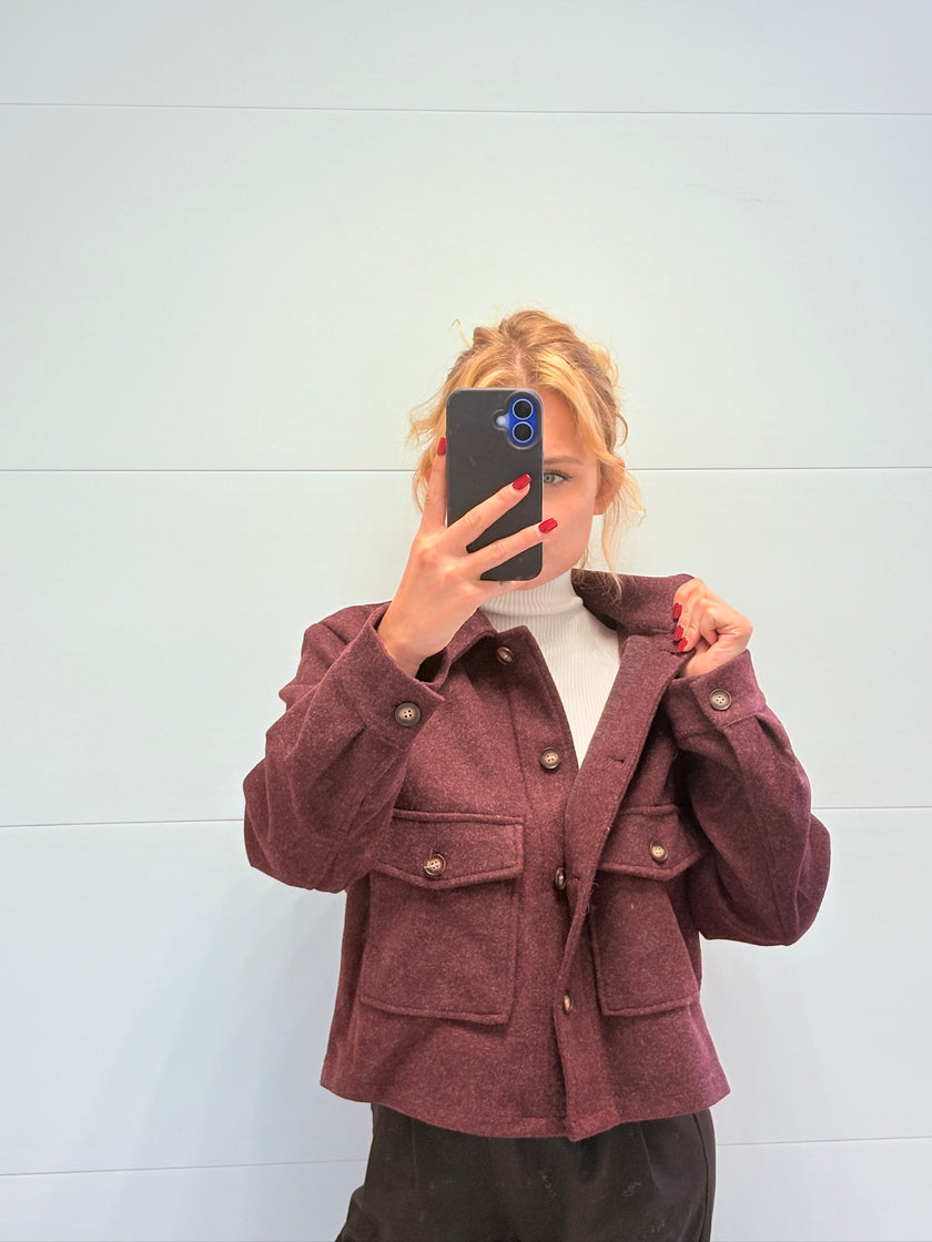 Veste Axelle Bordeaux