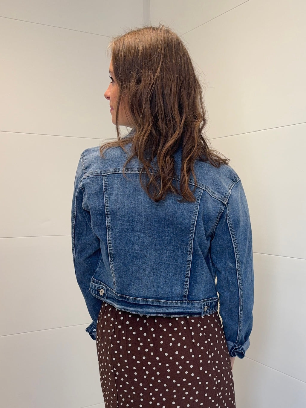 Veste en jean courte Cloé