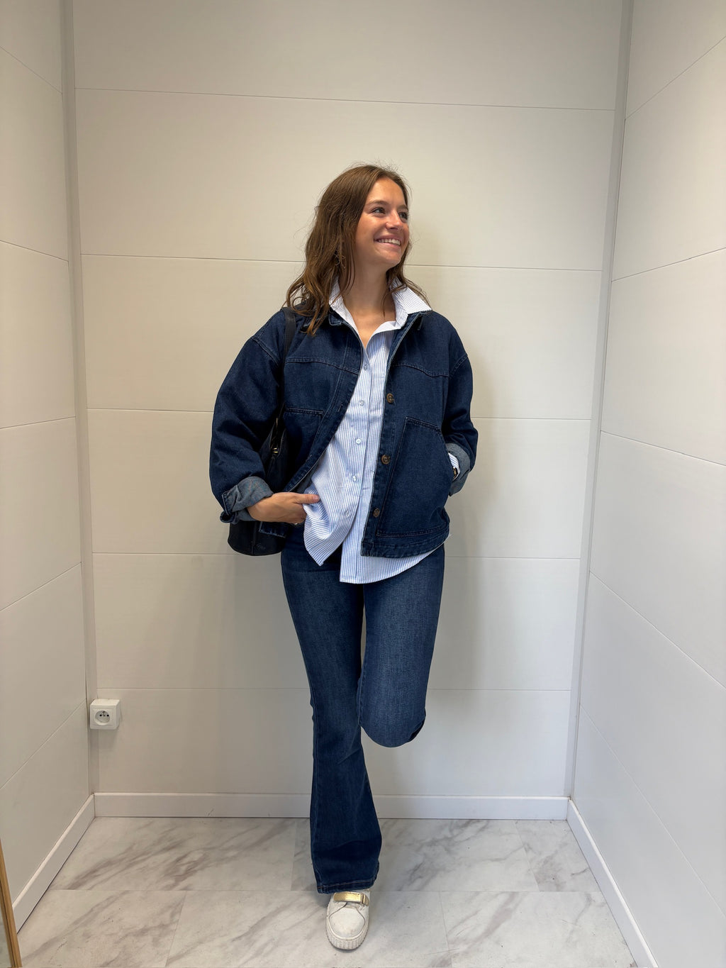 Veste en jean ample