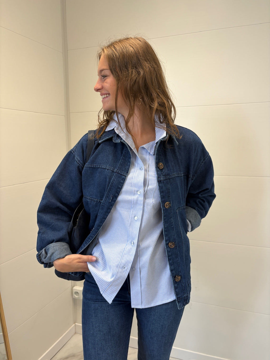 Veste en jean ample