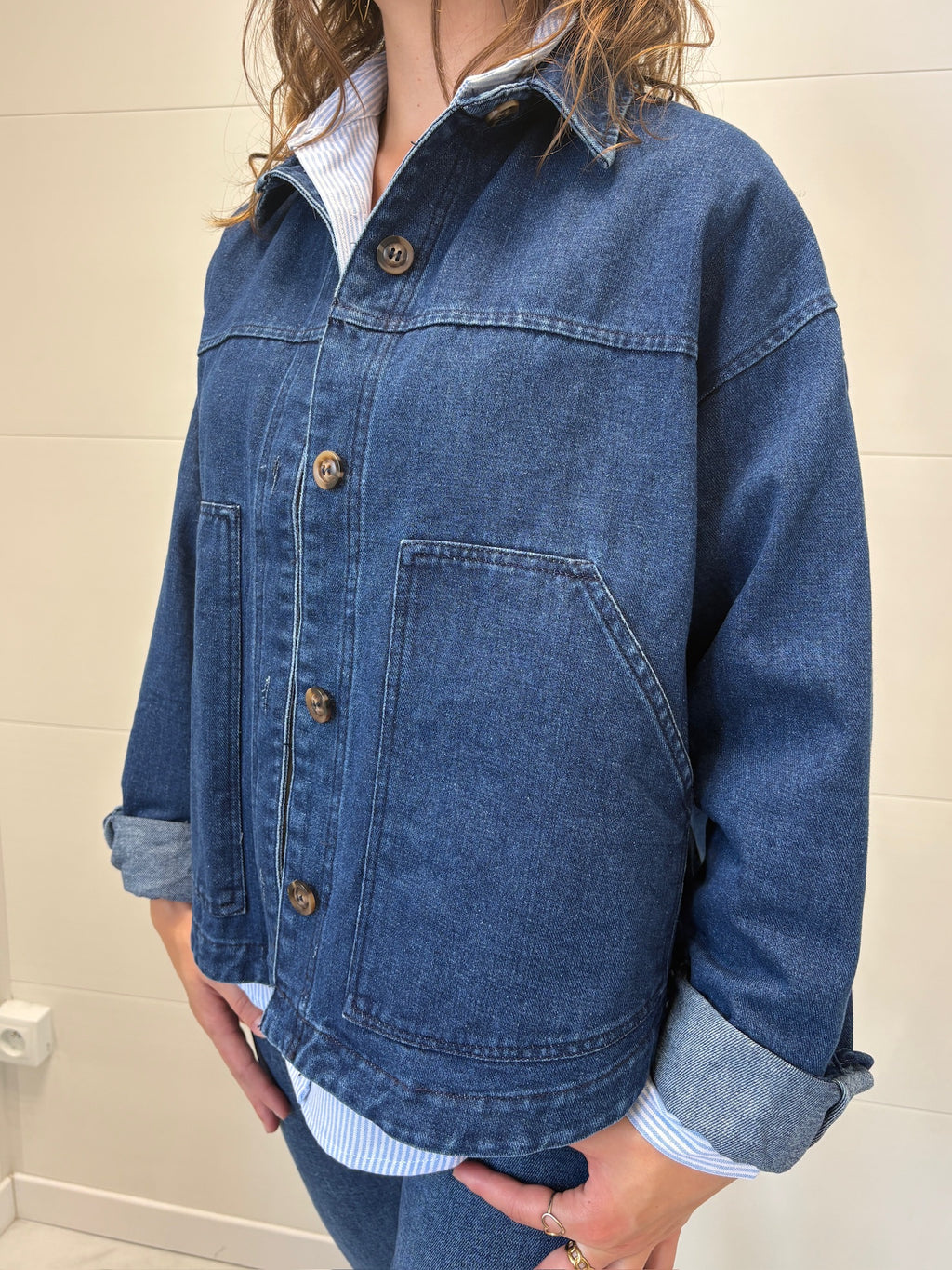 Veste en jean ample
