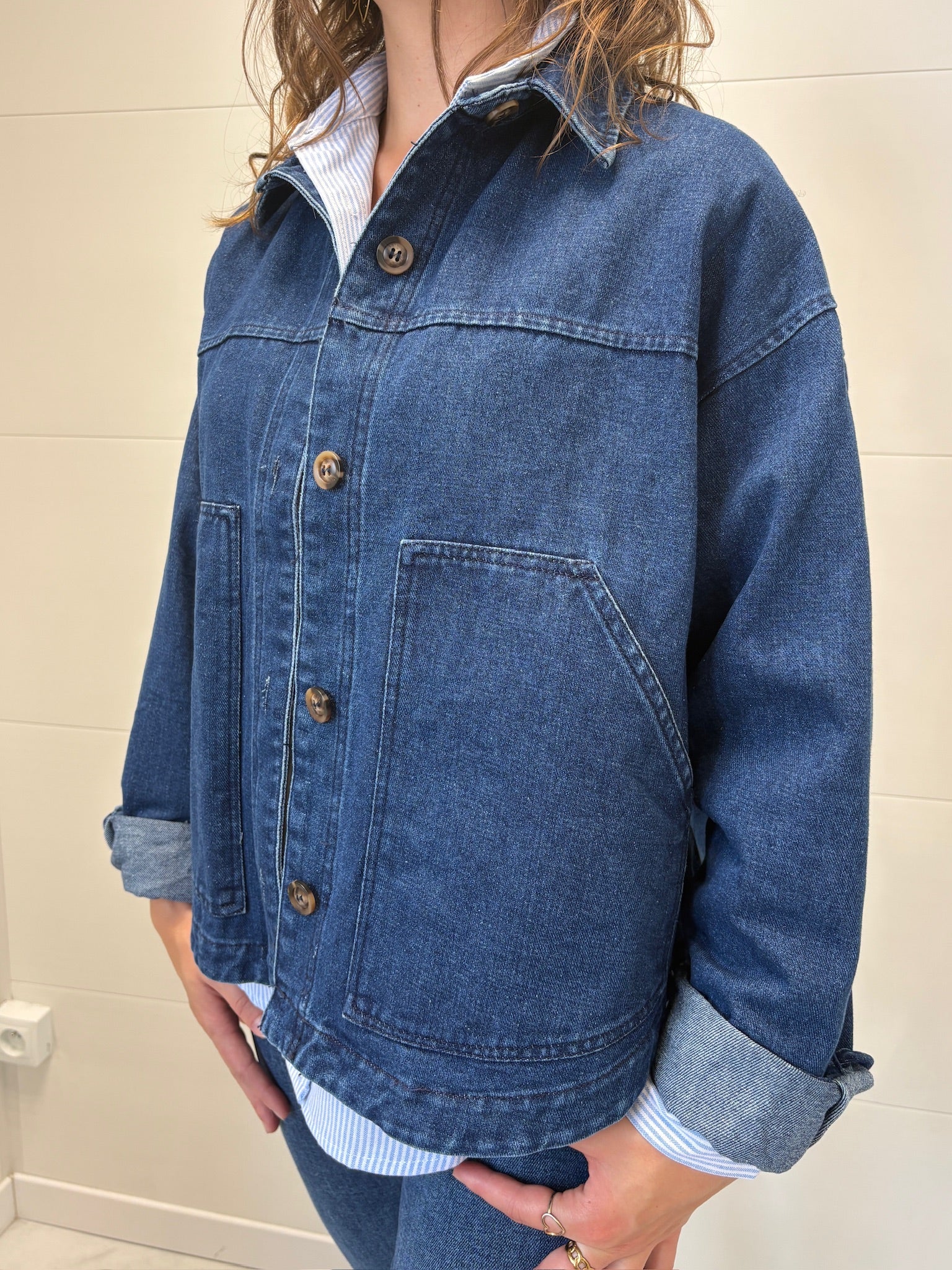 Veste en jean ample