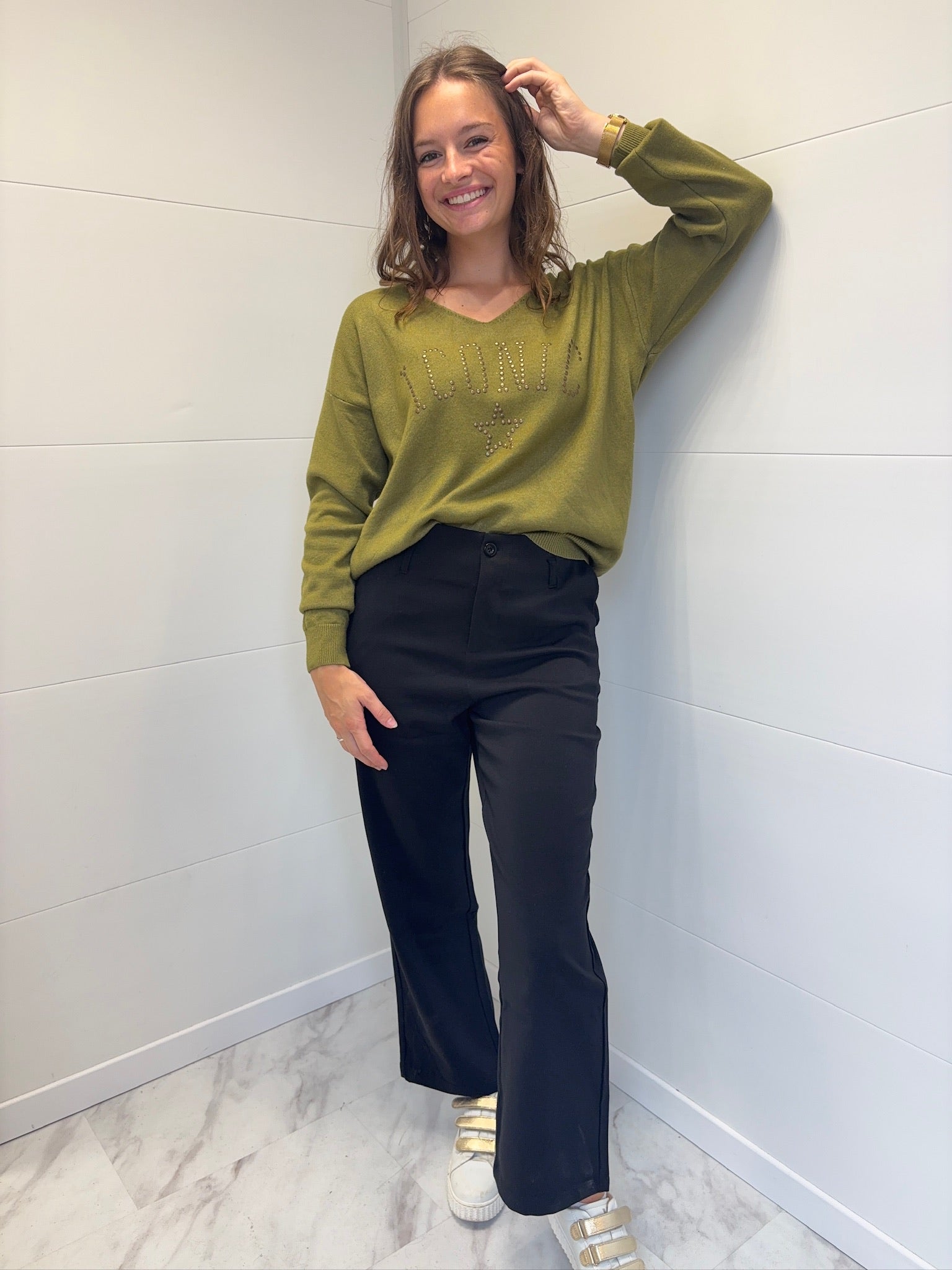 Pull ICONIC - Vert Olive