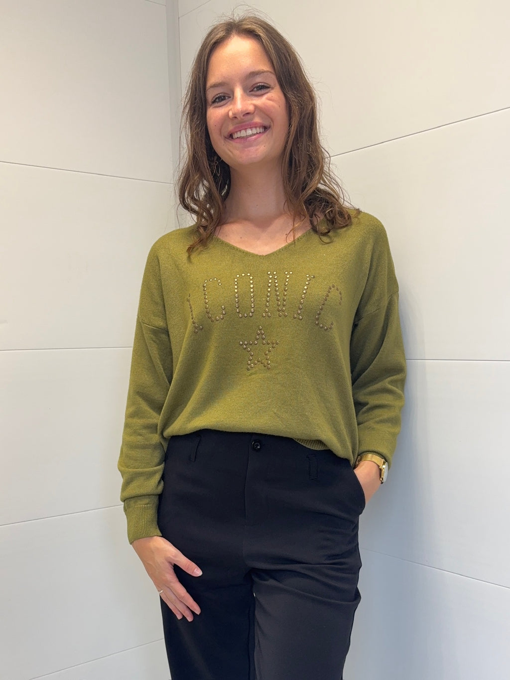 Pull ICONIC - Vert Olive