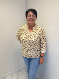 Blouse Olympe - Crème et Chocolat