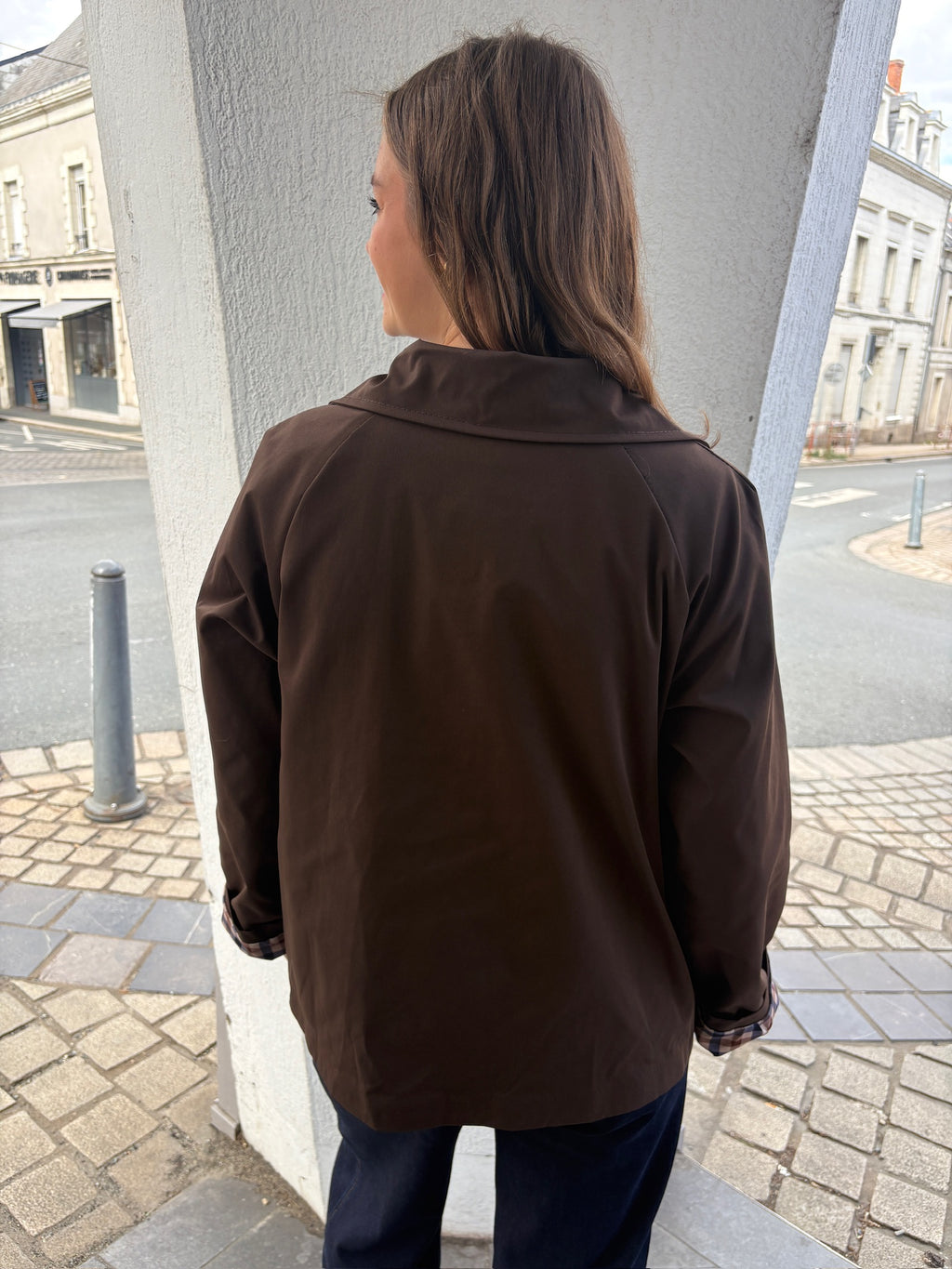 Trench mi-long - Chocolat