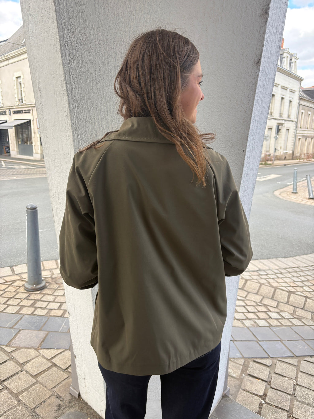 Trench mi-long - Kaki