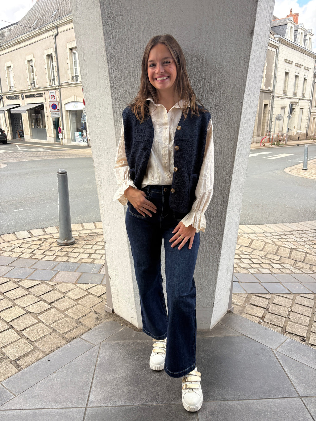 Gilet sans manche Aurore - Marine
