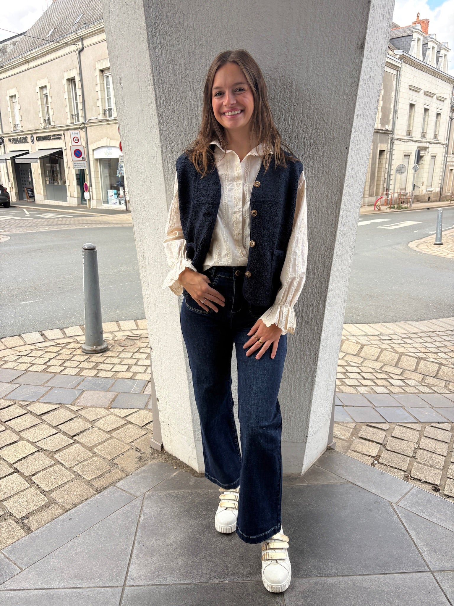 Gilet sans manche Aurore - Marine