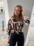 Chemise Claire - Chocolat et Crème