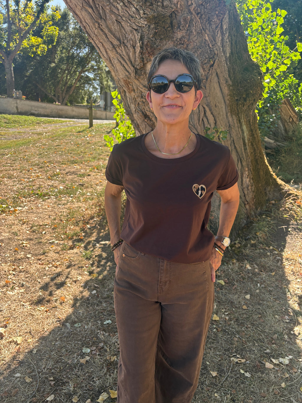 Tee-shirt Léopard - Chocolat