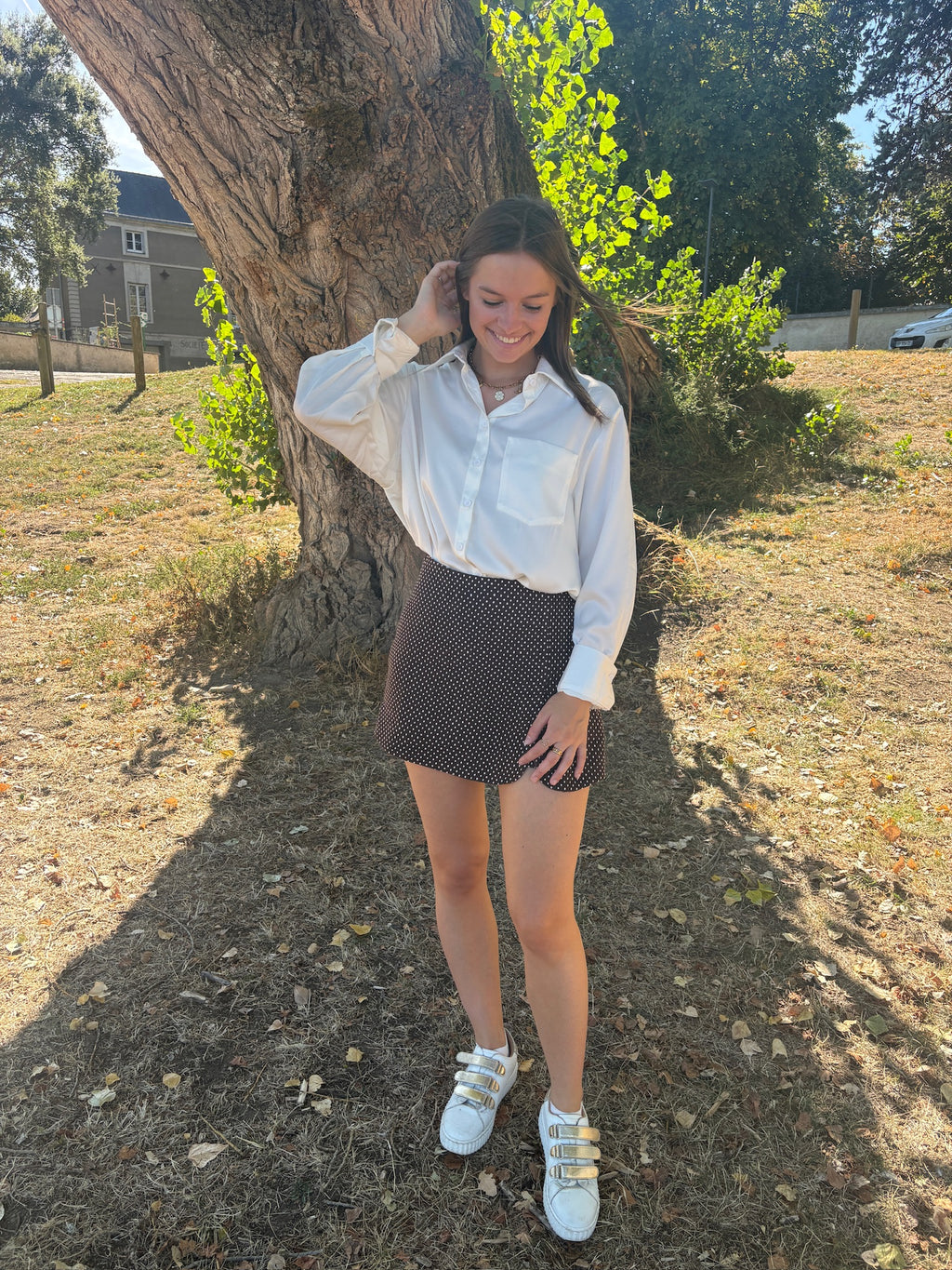 Chemise en soie - Blanche