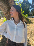 Chemise en soie - Blanche