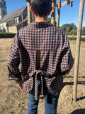 Blouse Ema - Marron et Bleu