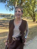 Gilet sans manche Aurore - Chocolat