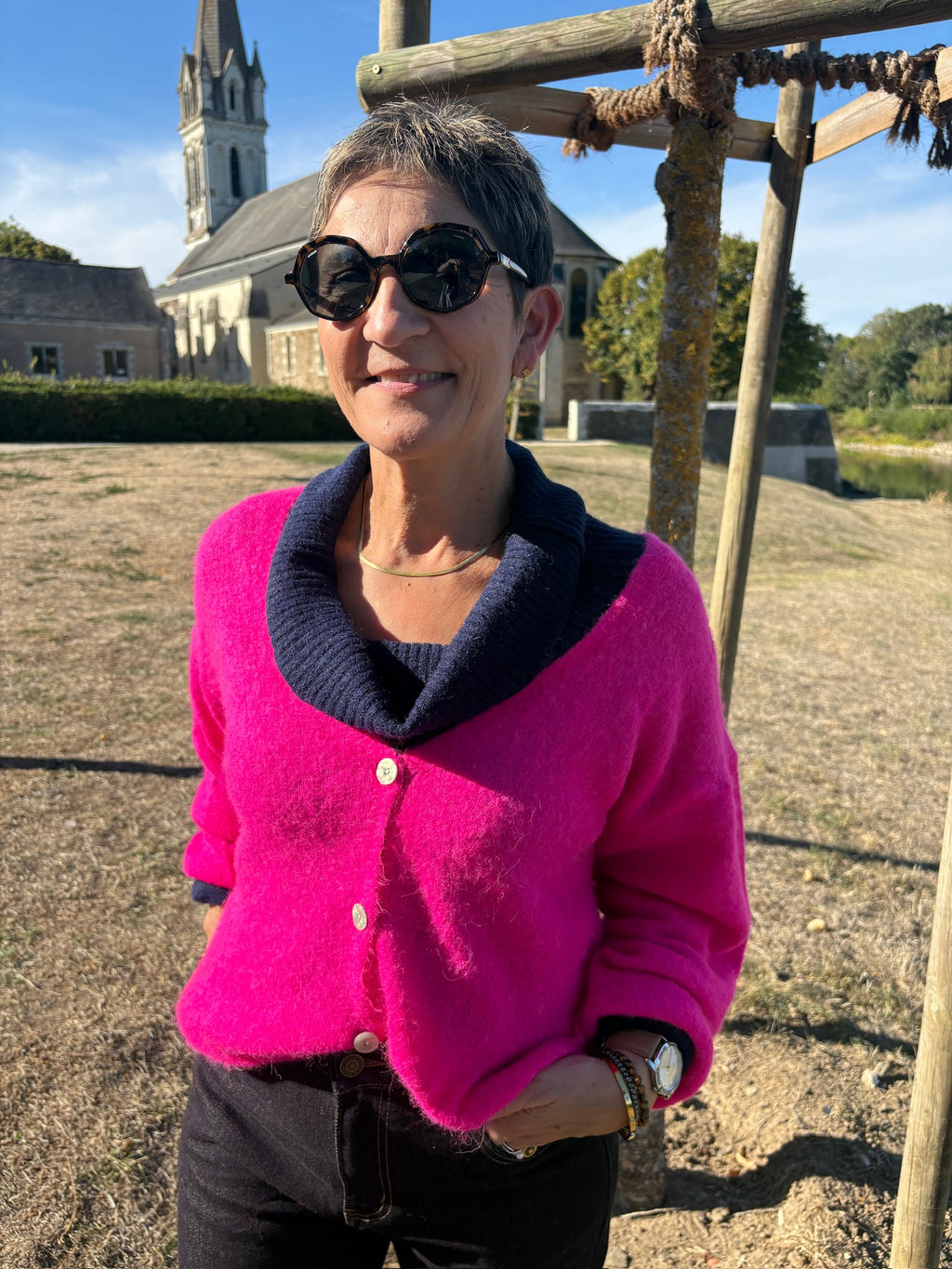 Pull/Gilet - Fuchsia
