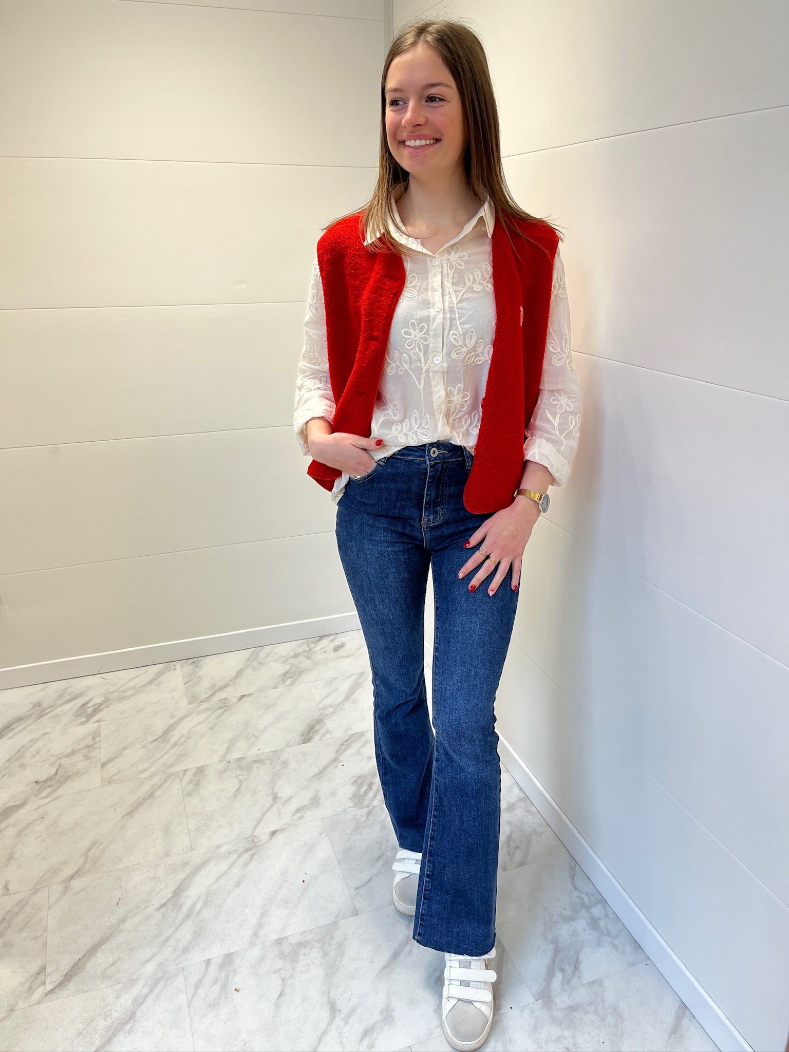 Gilet Romy - Rouge