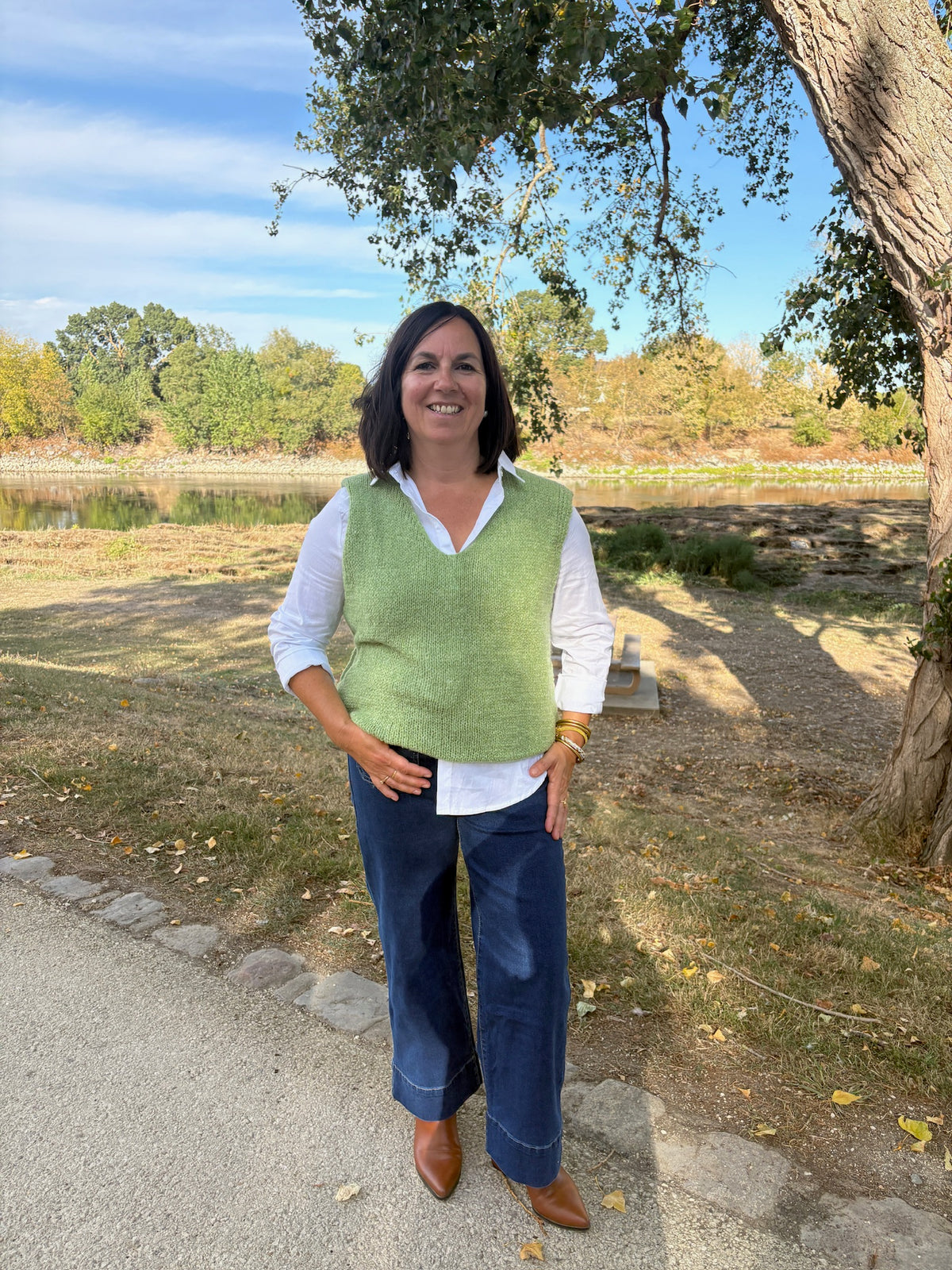 Pull sans manches - Vert pomme