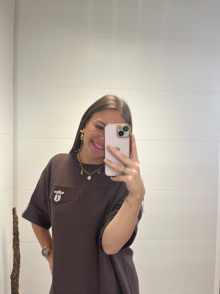 Robe Mylène Chocolat