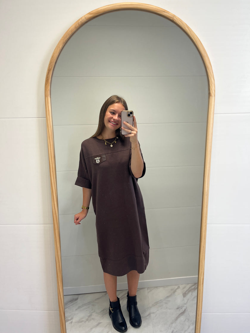 Robe Mylène Chocolat