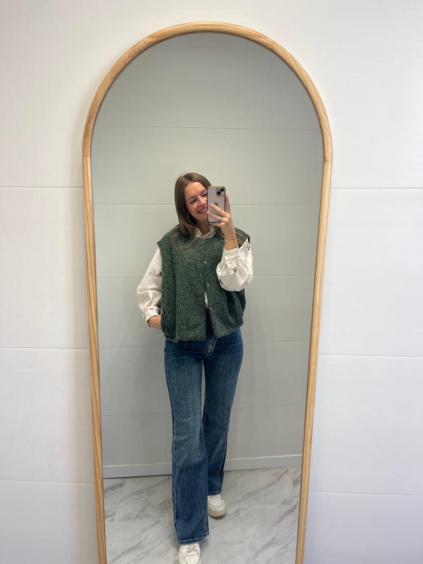 Gilet Clotilde Kaki