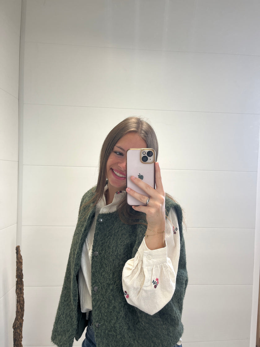 Gilet Clotilde Kaki