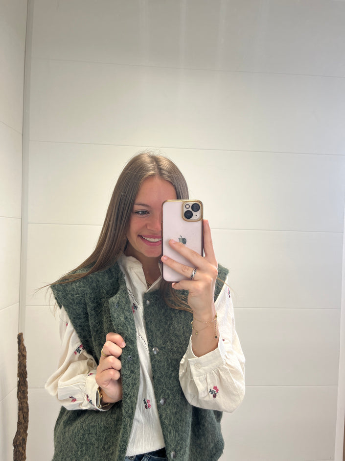 Gilet Clotilde Kaki