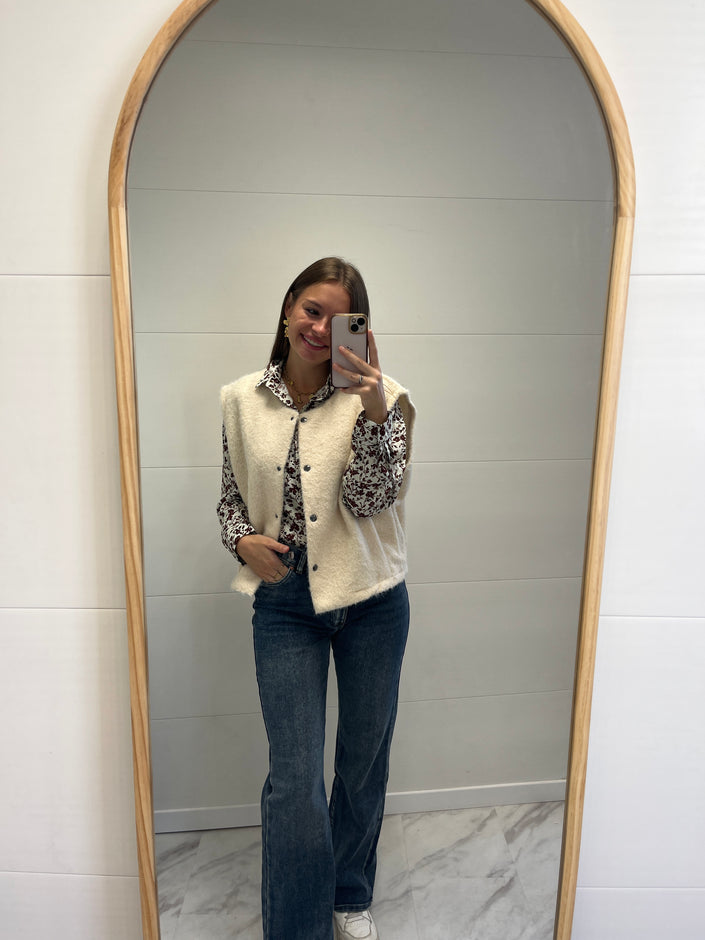 Gilet Clotilde Beige
