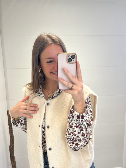 Gilet Clotilde Beige