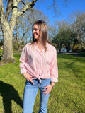 Chemise à rayures - Rose pâle
